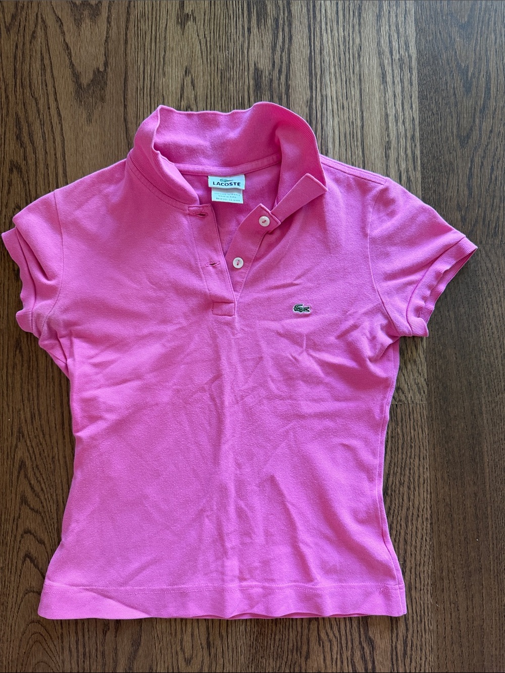 Lacoste Hot Pink Short Sleeve Polo